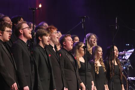 Several of Union's choral groups join together to perform at A Union Christmas. - Photo by Karley Hathcock