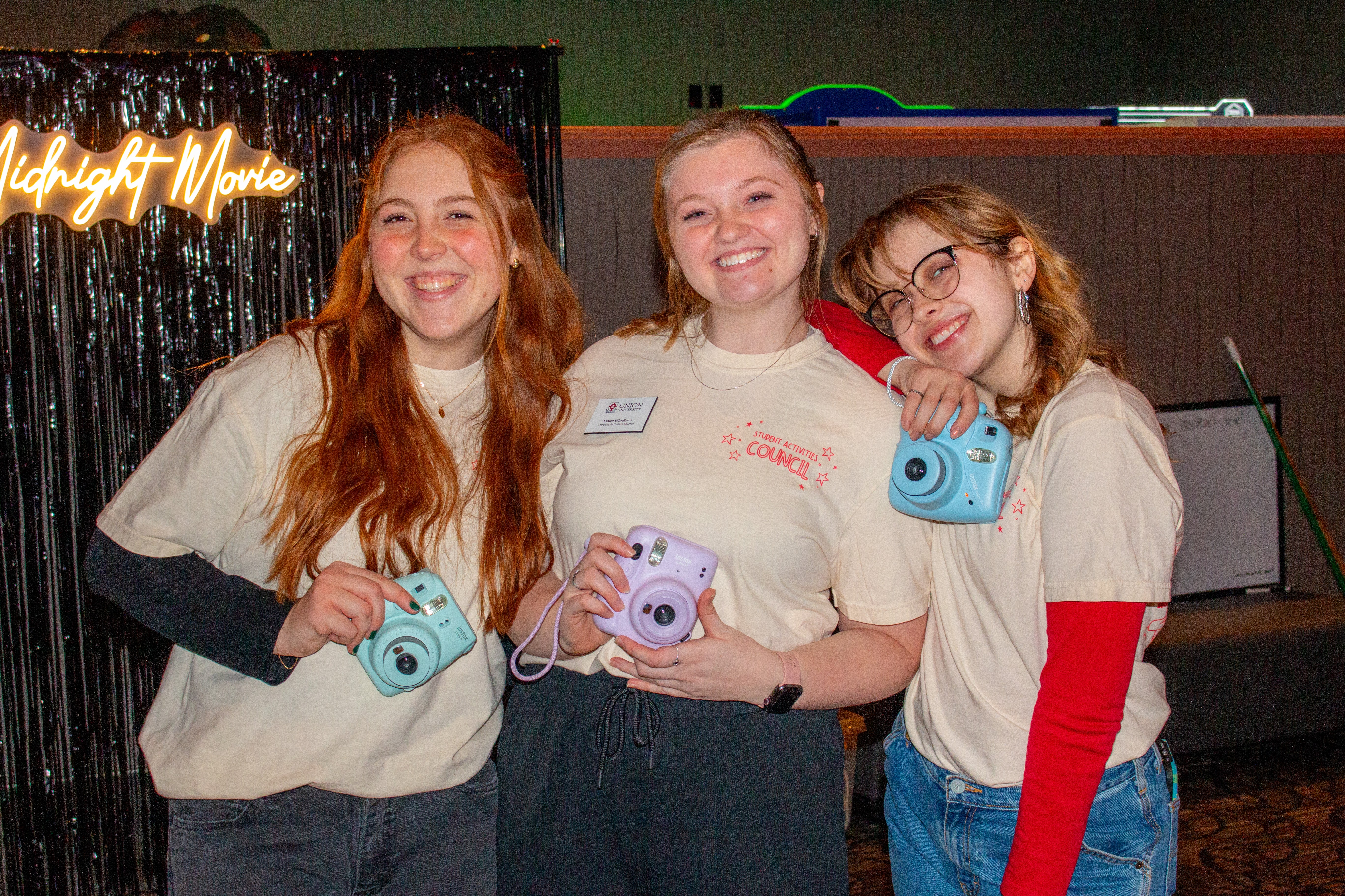 1/19/25 - Midnight Movie: Smiles, snapshots, and student life magic! Thanks to SAC for making every moment memorable. - Karley Hathcock