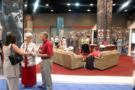 Union recently erected a booth at the Southern Baptist Convention that was a collaborative effort between facilities management and university communications. - Photo by Brad Moore