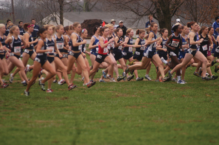 The starting line for the 2004 NAIA National Cross Country Meet. - Photo by Kristen Nicole Sayres