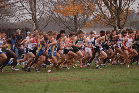 The starting line for the 2004 NAIA National Cross Country Meet. - Photo by Kristen Nicole Sayres