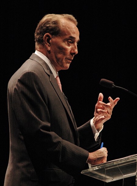 Former Republican Presidential nominee Bob Dole was the speaker for the 9th Annual Scholarship Banquet. - Photo by Kristen Nicole Sayres