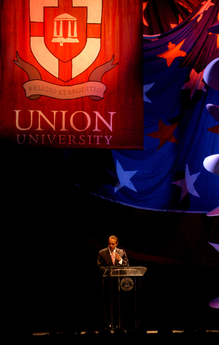 Former Republican Presidential nominee Bob Dole was the speaker for the 9th Annual Scholarship Banquet.  - Photo by Morris Abernathy