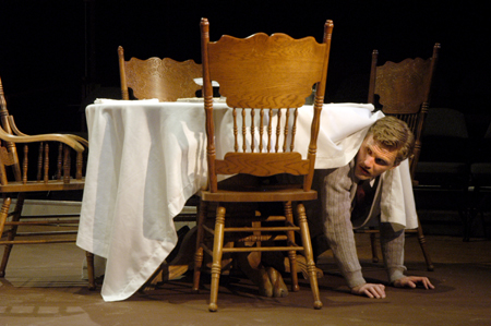 Andy Morris performs in <i>Tartuffe</i>. - Photo by Kathleen Murray