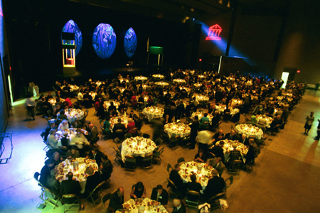 Several Union supporters enjoy dinner before James Baker speaks at the Sixth Annual Scholarship Banquet. - Photo by Jim Veneman