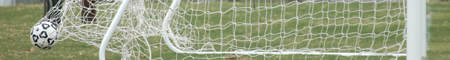 The soccer ball stretches the back of the net for one of Union's four goals during Union's 4-1 win over Missouri Baptist University. - Photo by Steven Aldridge