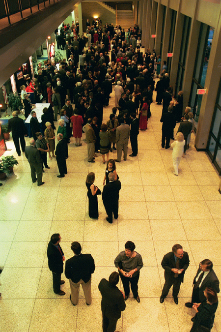 Anxious guests await their chance to hear Former Secretary of State James Baker at the Sixth Annual Scholarship Banquet. - Photo by Jim Veneman