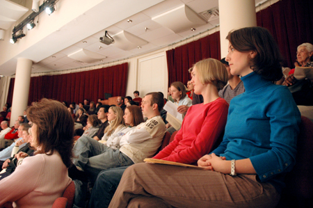 A large crowd enjoyed the Jazz Band Concert held in the Kenneth R. Hartley Recital Hall. - Photo by Brad Moore