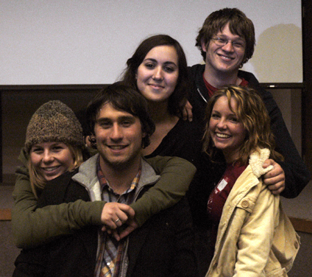 Five volunteers for the film <em>Invisible Children</em> are touring the southeast and spreading the word about the tragedy in Africa. - Photo by Stephanny Rodriguez