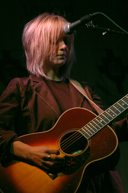 Sandra McCracken performs at the Homecoming Coffeehouse. - Photo by Brad Moore