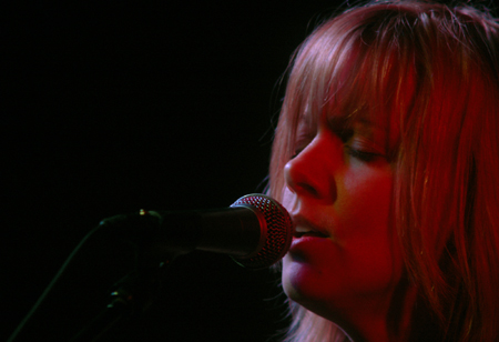 Sandra McCracken performs at the Homecoming Coffeehouse. - Photo by Kristen Nicole Sayres