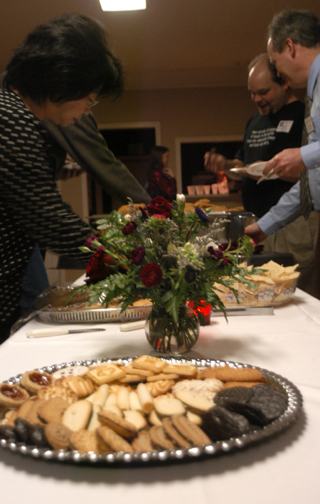 Computer science alums gathered at the LXA house during Homecoming 2006. - Photo by Heather Phillips