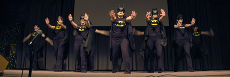 The Zetas peformed numbers with a Batman theme during the Variety Show. Zeta ended up winning the large group category. - Photo by Stephanny Rodriguez