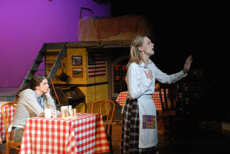 Lori Cunningham and Emily Watlington in <em>The Spitfire Grill</em>. - Photo by Morris Abernathy