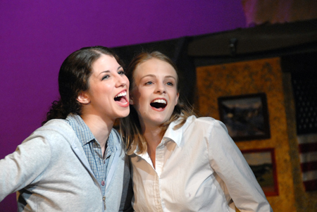 Lori Cunningham and Emily Watlington in <em>The Spitfire Grill</em>. - Photo by Morris Abernathy