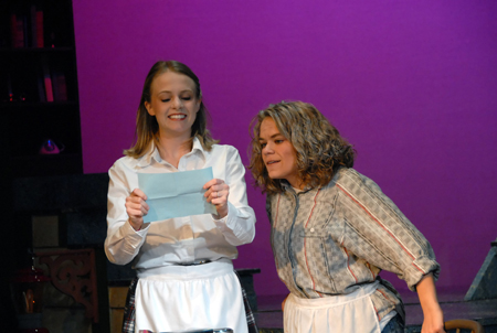 Emily Watlington and Julie Palmer in <em>The Spitfire Grill</em>. - Photo by Morris Abernathy
