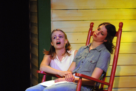 Emily Watlington and Lori Cunningham in <em>The Spitfire Grill</em>. - Photo by Morris Abernathy