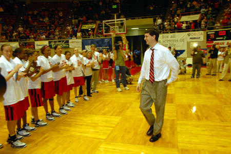 Union Lady Bulldogs Head Coach Mark Campbell was named NAIA Tournament Coach of the Year following a second consecutive national title. - Photo by Morris Abernathy