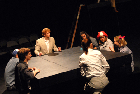 The cast of the theatre's production of <em>J.B.</em> - Photo by Morris Abernathy