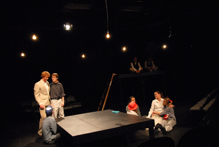 The cast of the theatre's production of <em>J.B.</em> - Photo by Morris Abernathy