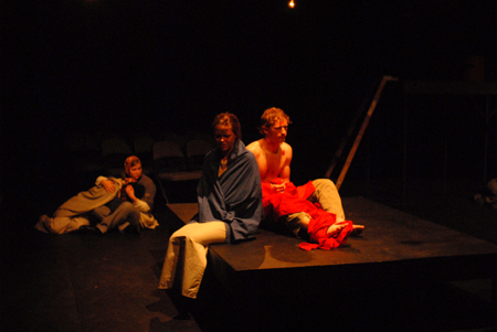 The cast of the theatre's production of <em>J.B.</em> - Photo by Morris Abernathy