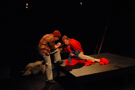 Matt Stimmel and Jared New in the theatre's production of <em>J.B.</em> - Photo by Morris Abernathy