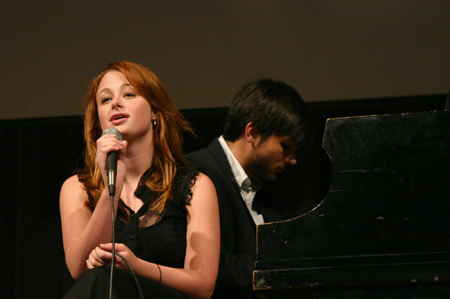 Cody Curtis accompanies Andrea Turner during A Night of Song and Dance. - Photo by Stephanie Schroeder