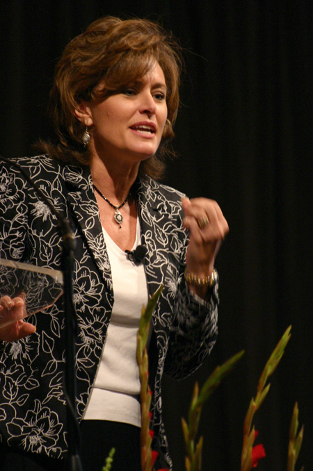 Donna Gaines, Union alum and president of the SBC Ministers' Wives Conference, spoke during the Who's Who chapel service. - Photo by Stephanie Schroeder