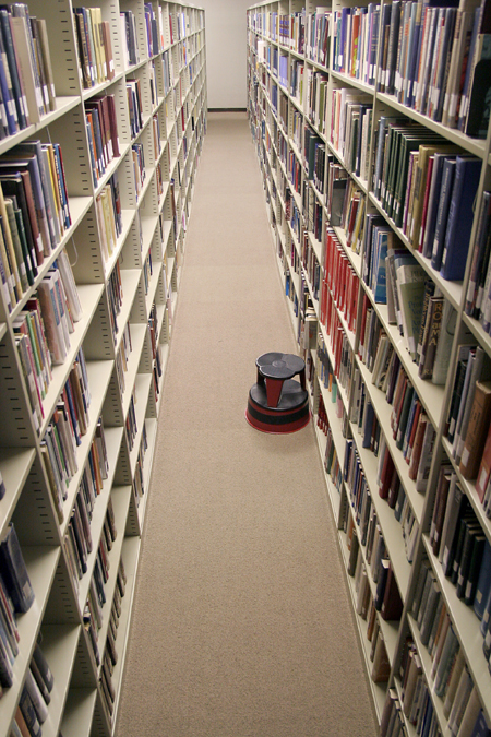 The stacks in the Summar Library. - Photo by Kyle Kurlick