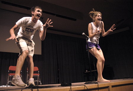 Ross Barnes & Lydia Bond perform during A Night of Song and Dance. - Photo by Stephanny Rodriguez