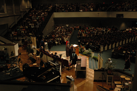 There was a full house at West Jackson Baptist Church for Union's summer graduation. - Photo by Jim Veneman