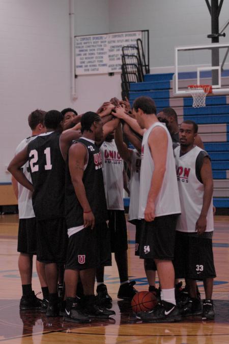 The Bulldogs get in some practice for their first game against Olivet Nazarene. - Photo by Holly Gushee