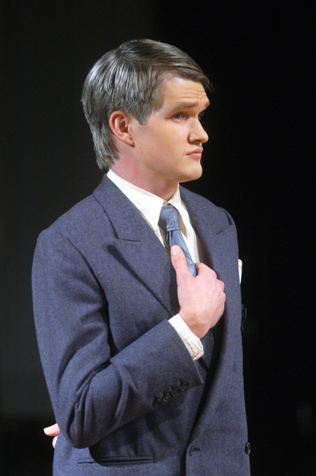 Nathan Ross as Admiral Sir John Hayling in <i>Relative Values</i>. - Photo by Jim Veneman