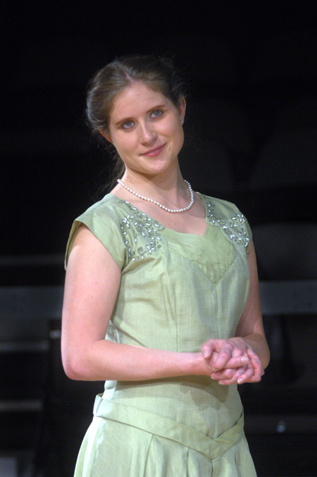 Amy Calvert as Felicity, Countess of Marshwood in <i>Relative Values</i>. - Photo by Jim Veneman