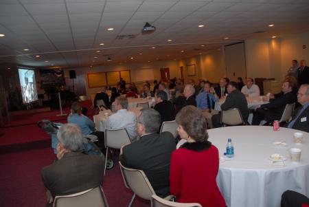 A group of around 300 alum and friends attended the Alumni Reception during the Tennessee Baptist Convention. - Photo by Morris Abernathy