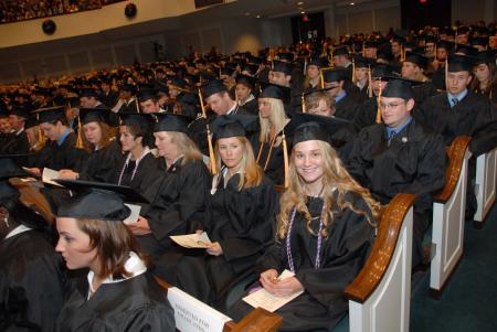 Smiles were not in shortage among the graduates during the fall graduation ceremony. - Photo by Morris Abernathy