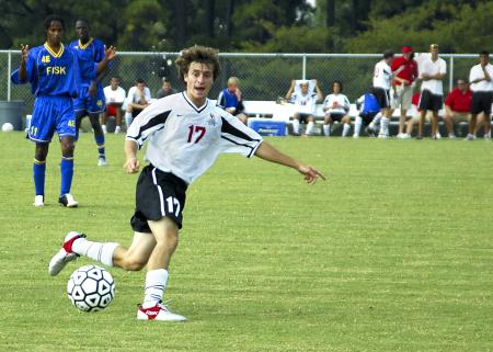 Bulldog Brendon Kuhlman navigates the field in a game against Fisk University.  - Photo by Matthew Diggs