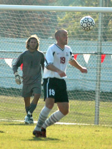 Gareth Munro (19) prepares to receive the ball a for a possible shot on goal. - Photo by Steven Aldridge