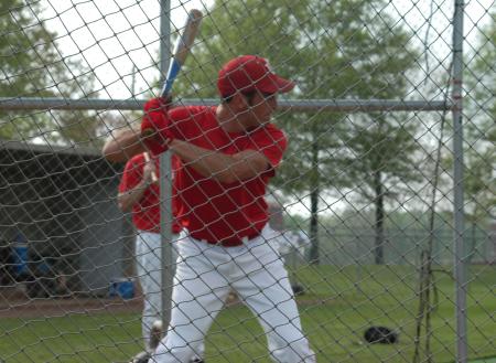 Tyler Porter gets ready for more cuts during batting practice. - Photo by Steven Aldridge
