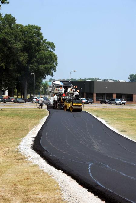 A new path is paved to Fesmire Fields. - Photo by Morris Abernathy