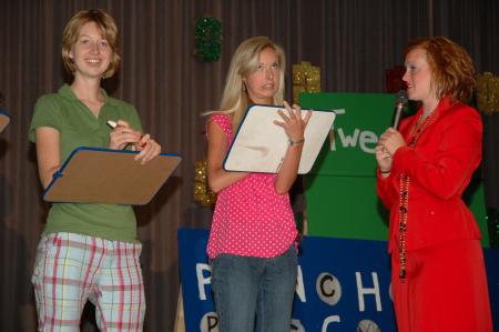 New students play in the SAC Gameshow to win various prizes during orientation.  - Photo by Neisha Fuson