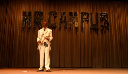 Sophomore Darrion Garret was crowned Mr. Campus. - Photo by Stephanie Schroeder