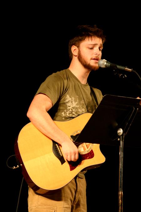 Cody Curtis and his band held a concert at the new amphitheatre between Jennings Hall and Miller Tower. - Photo by Stephanie Schroeder