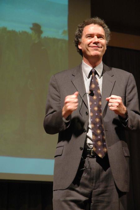 Dr. Edward L. Ayers spoke at the Carls-Schwerdfeger History Lecture Series.  His address was entitled <em>In the Wake of the Civil War: Building New Lives After Appomattox</em>. - Photo by Neisha Fuson