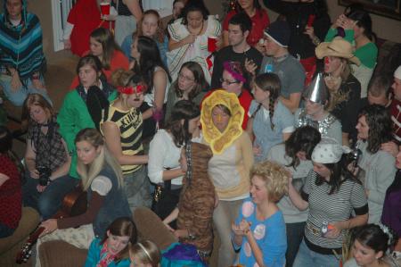 There was standing room only at this year's Costume Coffee House.  - Photo by Neisha Fuson