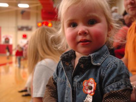 A future Unionite enjoys watching the Homecoming game, but in her free time, she models for the camera.  - Photo by Neisha Fuson