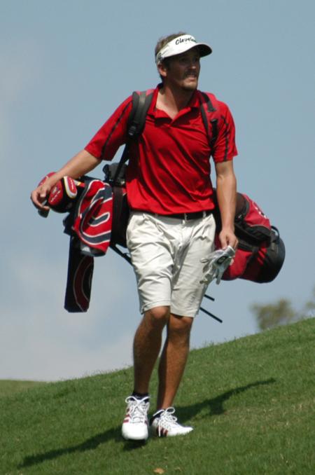 Gary Glapa walks the fairway towards his next shot. - Photo by Steven Aldridge