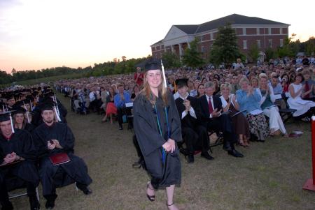 Katie Watson, who majored in Teaching English as a Second Language, received the university’s Elizabeth Tigrett Medal. The award has been given to a top senior student since 1912 by vote of the entire Union faculty. Watson plans to pursue graduate study linguistics at Purdue University. - Photo by Morris Abernathy