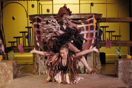 Blake Staples & Miranda Wallace in <i>Philemon</i>. - Photo by Jim Veneman