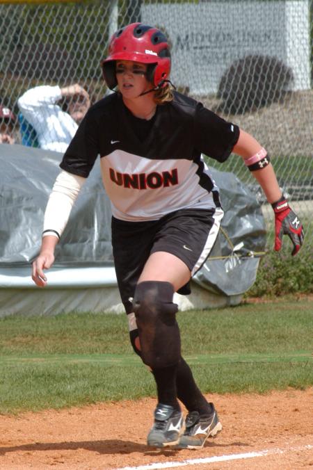 Ashley Blankenship takes her lead off of third base. - Photo by Steven Aldridge